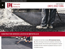 Tablet Screenshot of epkconstruction.com